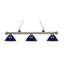 Luminaire suspendu linéaire à 3 lumières pour table de billard Chevelle-22737236-22737241-22737240