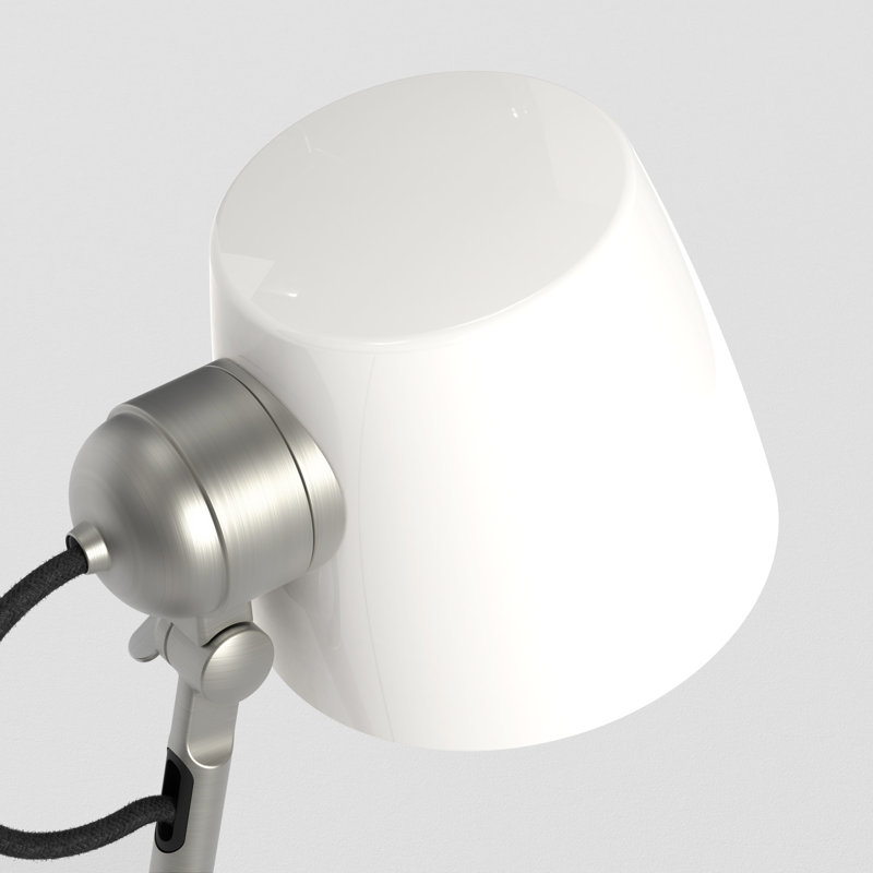 Imari Desk Table Lamp, Matte Nickel