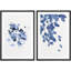 Bleu, aquarelle, peinture pastel, plantes de la forêt, nature sauvage, illustrations, art rustique minimal-101185871-101185872