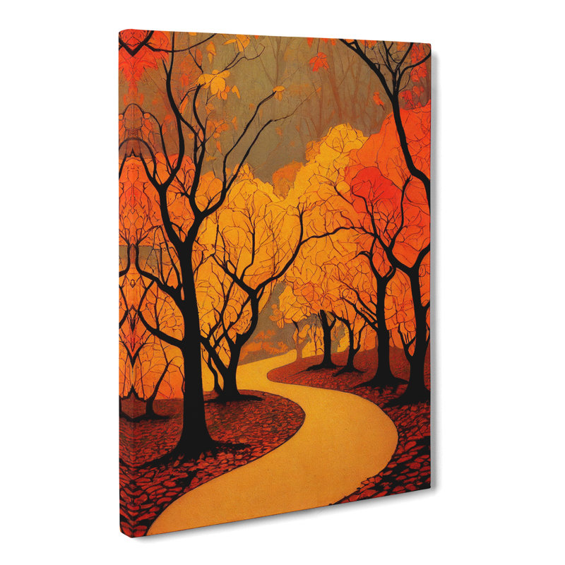 Autumn Forest Landscape Vol.5 - Wrapped Canvas, 76cm H x 50cm W x 3cm D