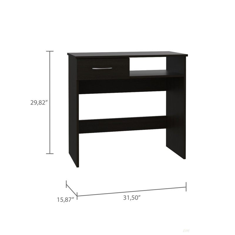 Ensemble de bureau personnel 2 pièces Nottingham 7 tiroirs 1 tiroir Wengue noir