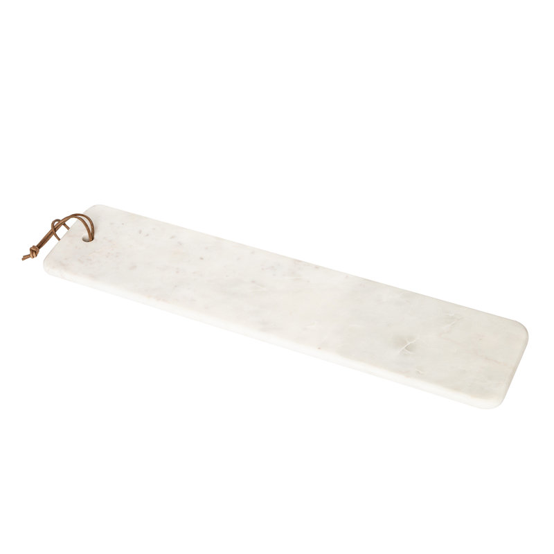 Plateau et plateau de fromage Bruck, H 1 po x l 6 po x P 25 po, Blanc