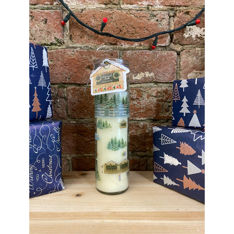 Citrus Scented Designer Candle with Glass Holder
