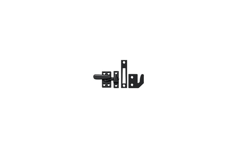 Hardware, Black, 1.3" H x 1.5 W x 0.5" D