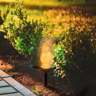 Petite lampe de jardin d'extérieur en résine de style européen
