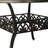 59'' Round Cast Aluminum Outdoor Dining Table with Woven Cut-Out Top