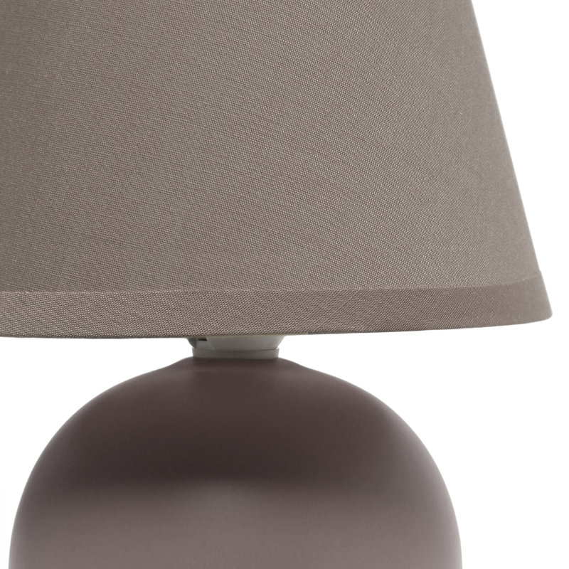 Amishi Ceramic Table Lamp, Gray, Yes