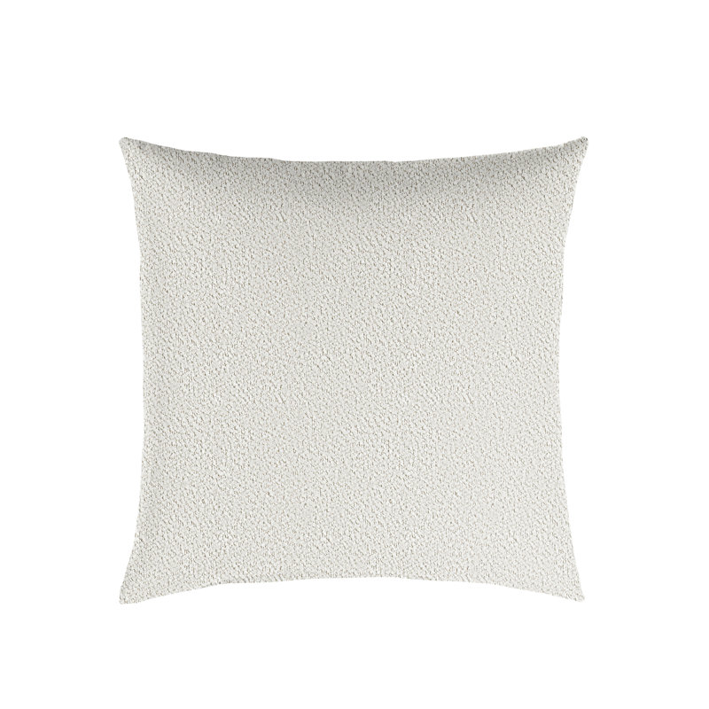  Housse et insert de coussin décoratif en polyester, 20 po x 20 po, Ivoire