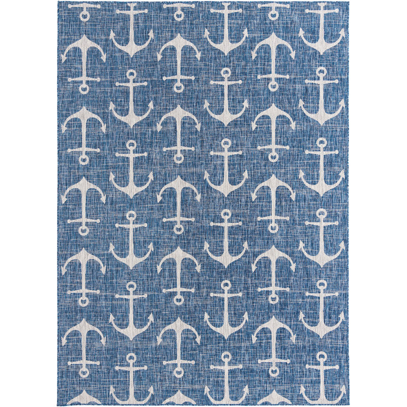 Tapis d'extérieur Ayton couleur mer, Rectangle 7 pi 10 po x 11 pi