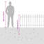 Powder-Coated Steel Fence Panels Included-124587325