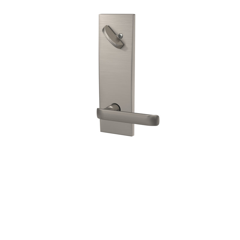 Clybourn Exterior Lever Set (Interior Portion Sold Separately), Satin Nickel