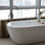 Robinet de baignoire romaine à fixation sur le plancher à poignée simple avec douche à main Euro Collection - Bronze huilé-36865953