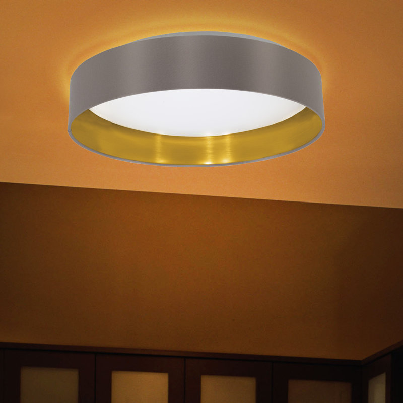 Newville LED Flush Mount, Cappucino/Gold