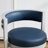 Ayala Rowan 26.6" Modern Swivel Leather Counter Stool withCurved Back and Metal Frame-690137990