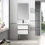 Ensemble de meuble-lavabo simple imperméable 24 po avec miroir Courtnie