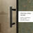48.In W X 72.In H Single Sliding Shower Door, 1/5 Inch Thick Clear Tempered Glass Shower Door With Stainless Steel Handle