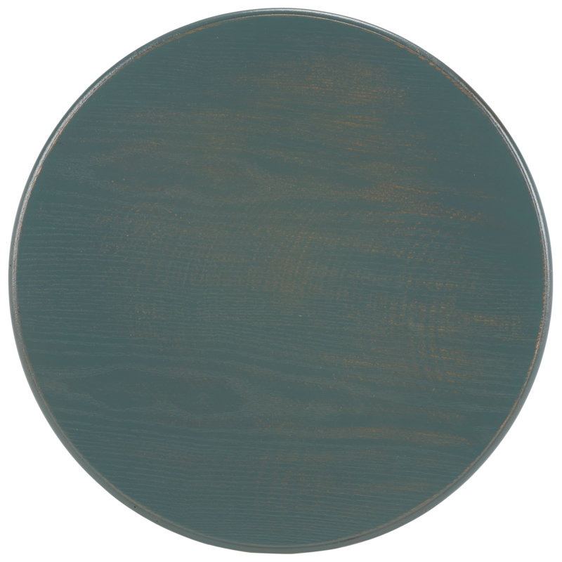 Smithson Solid Wood End Table, Dark Teal