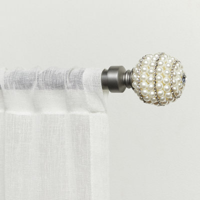 Metal Adjustable 1" Single Curtain Rod