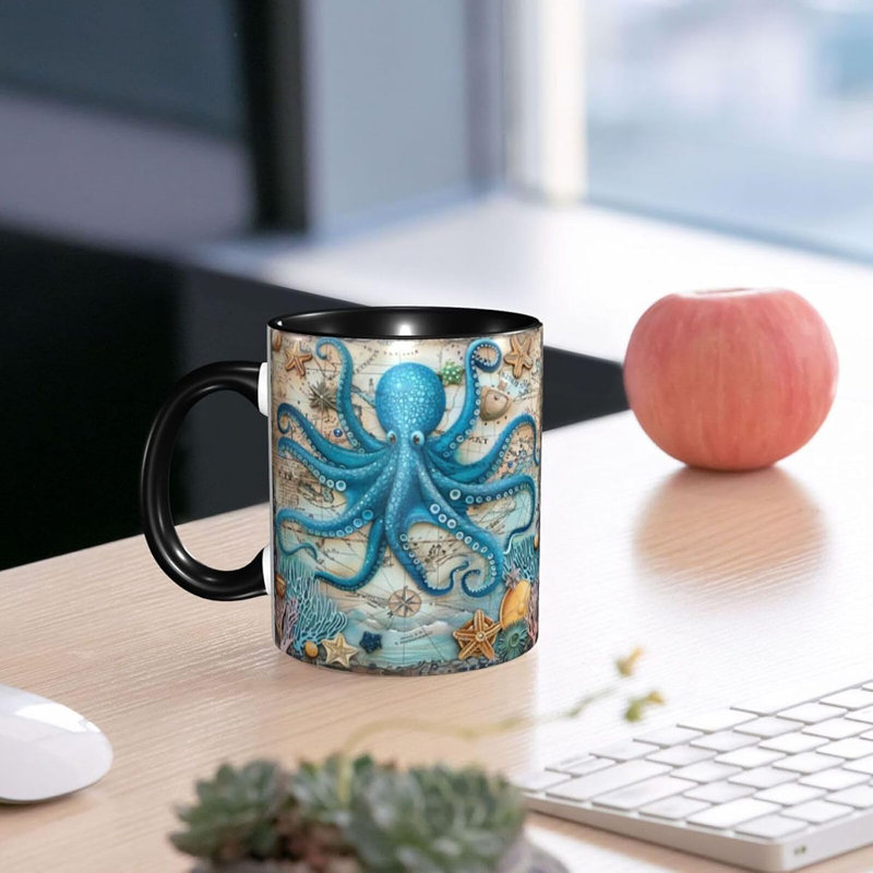 Octopus Coffee Mug 11 OZ Ceramics Tea Cup