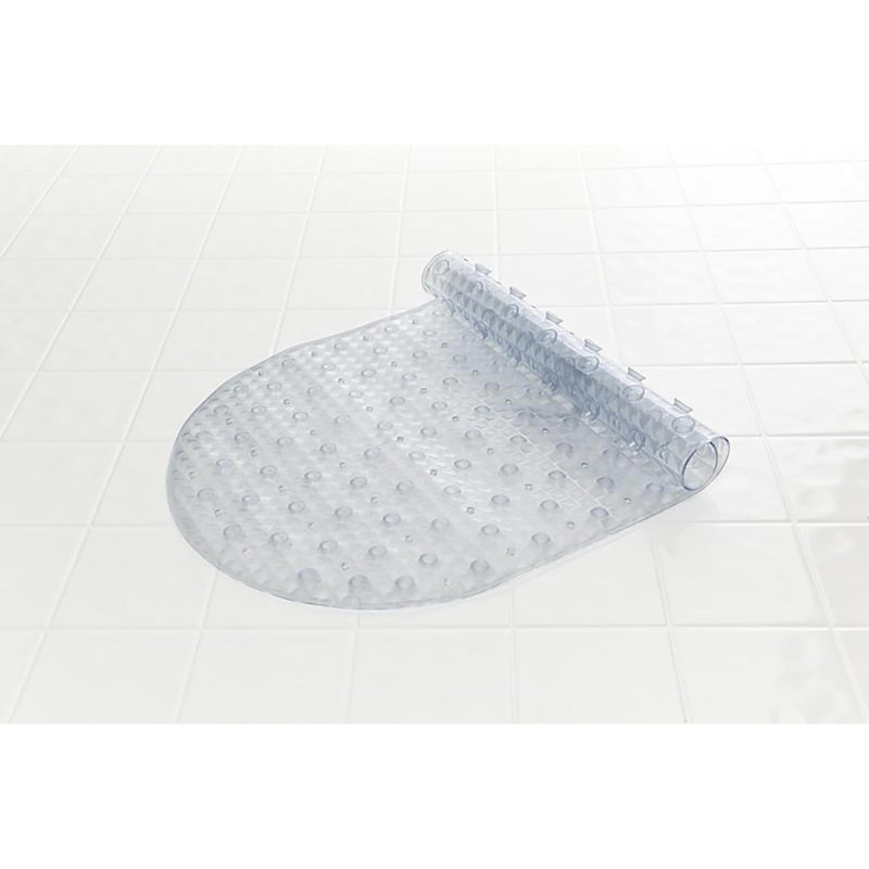 Clear PVC Anti-Slip Mildew Resistant Bath Mat