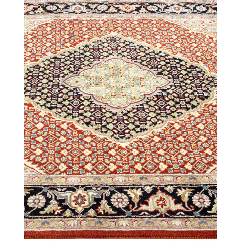 Classic One-of-a-Kind 4' x 6'2" Hand Knotted Area Rug