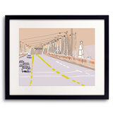 Sixth Street Bridge Print by Deborah Blum