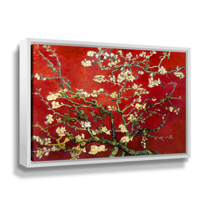 Vault W Artwork Interpretation Blossoming Almond Tree On Canvas by ...