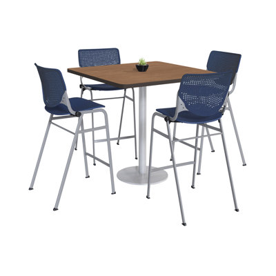 Kool 42" L Square Breakroom Table and Chair Set