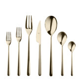 Linea Flatware Set - 32 Pieces - Ice Champagne
