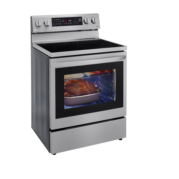 6.3 cu. ft. Smart Freestanding Electric Range with No-Preheat Air Fry &  Convection in Stainless Steel