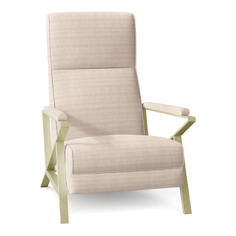 Infinity 28.25" Wide Manual Standard Recliner, Brushed Brass, Perigold Rest Bisque