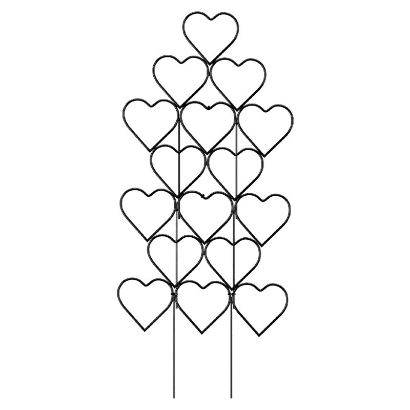 3Pcs Heart-Shaped Stackable Plant Climbing Trellises