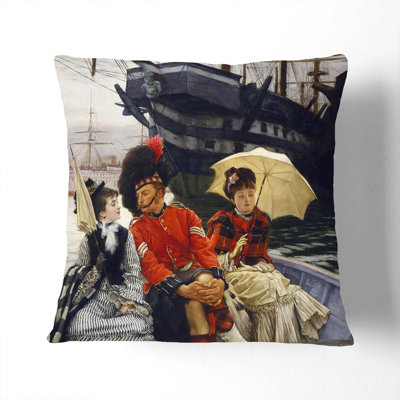 Portsmouth Dockyard Square Throw Cushion