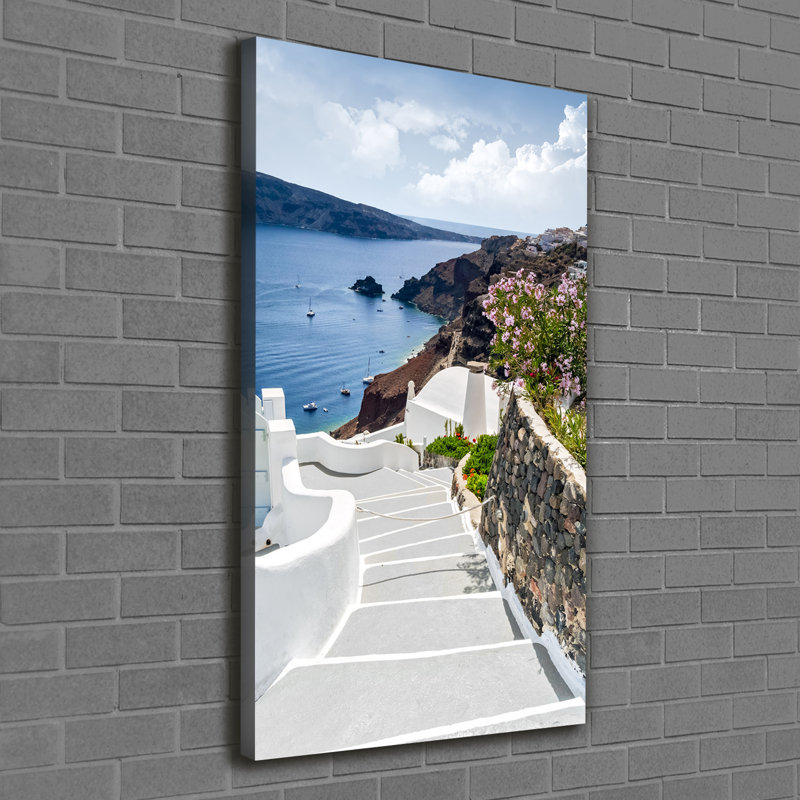 Santorini Greece - Wrapped Canvas Print