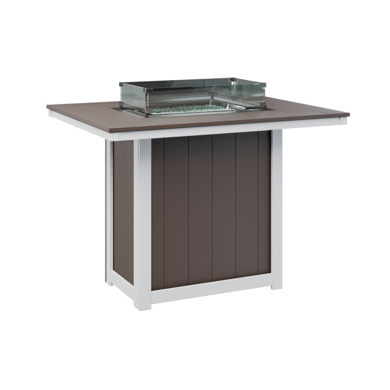 Foyer de table rectangulaire avec base blanche 54 "Berlin Gardens Donoma, Vert, H 38,87 po x l 53,87 po x P 41,37 po