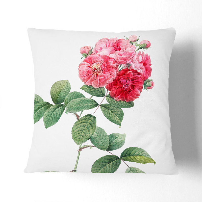 Square Throw Cushion, 40cm H x 40cm W x 15cm D, White