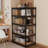 Rack Storage Shelf 4 Layers Adjustable Spacing Steel-86377900