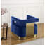Fauteuil demi-tonneau en velours Jocoby-1170383044