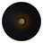 Modern / Industrial Flush Mount Light (1 Light, E26 Base, LED Compatible) With Black Finish – Perfect for Hallway, Entryway, or Laundry Room