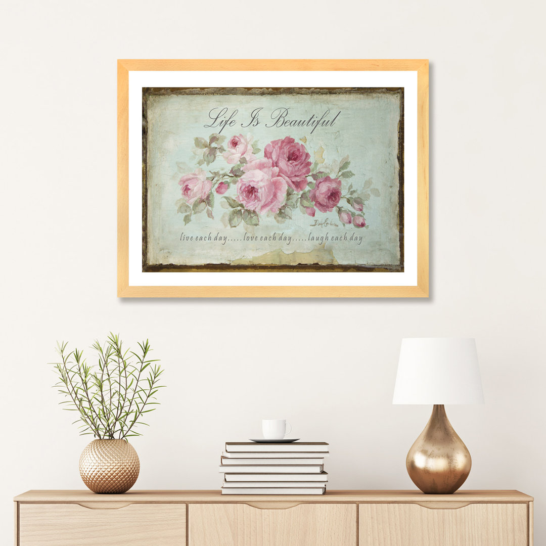 " Life Is Beautiful Live Love Laugh " by Debi Coules East Urban Home