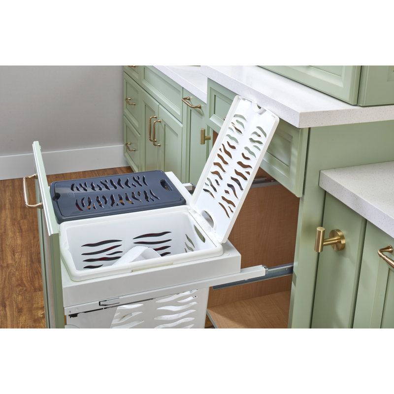 Steel Top Mount Pullout Hamper