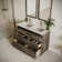 Fresca Formosa 48" Freestanding Double Sink Modern Bathroom Vanity with Top, Sink and Mirror - Faucet Not Included
