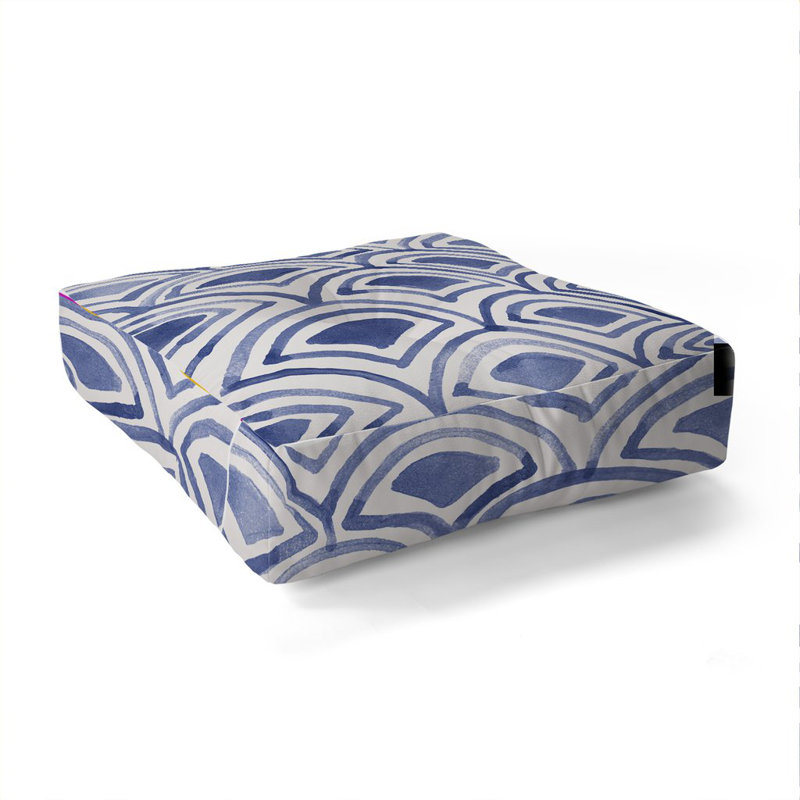 Natalie Baca GeoWave Pattern Floor Pillow