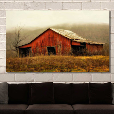 " Skylight Barn In The Fog " by Andy Amos