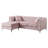 Ettinger Velvet L-Shaped Sectional Reversible-61068426