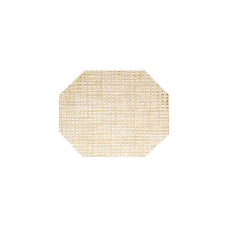 Napperon en vinyle Metroweave®, Naturel, Octogone 11 po x 14 po