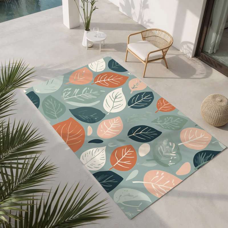 Gentle Meadow Indoor And Outdoor Area Rug, Rectangle 1'6" x 2'6"