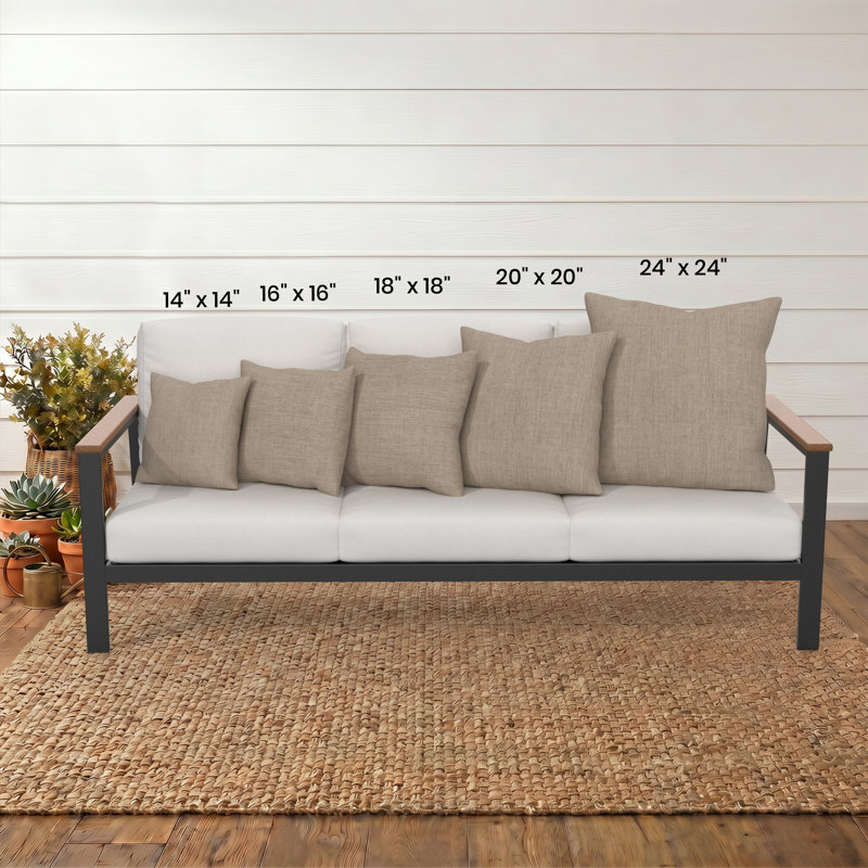 Coussin intérieur / extérieur Lani Sunbrella®, Rayure Lido
