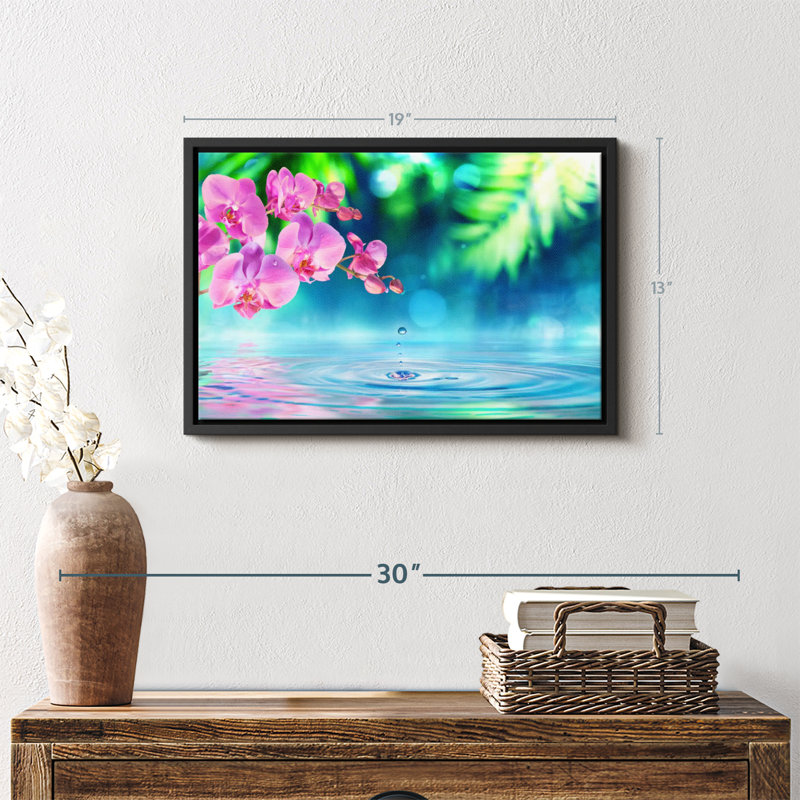 Floral et botanique «Zen Garden Orchid», H 13 po x l 19 po