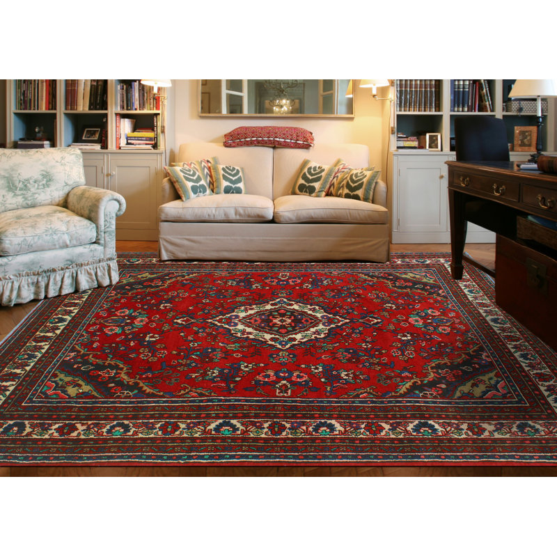 Fine Vintage Shahrokh Red Rug